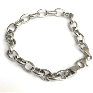 Sterling Silver Oval Link Bracelet